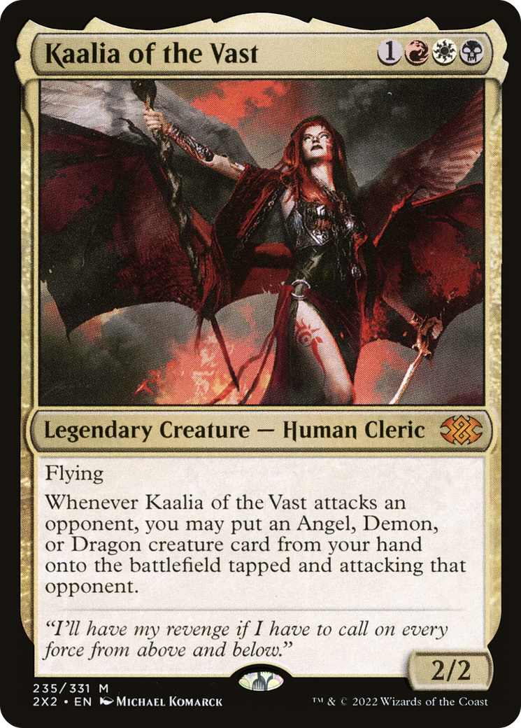 Kaalia of the Vast (2X2-235) - Double Masters 2022 Foil - Premium MTG Single from Wizards of the Coast - Just $7.50! Shop now at Game Crave Tournament Store