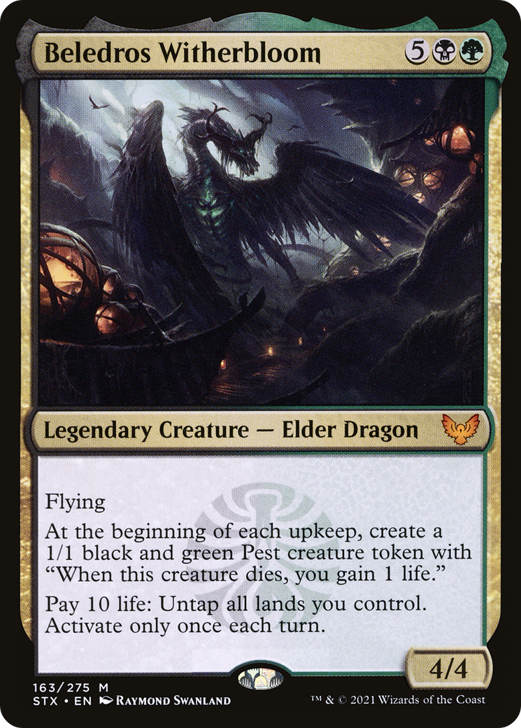 Beledros Witherbloom (STX-163) - Strixhaven: School of Mages Foil - Premium MTG Single from Wizards of the Coast - Just $1.48! Shop now at Game Crave Tournament Store