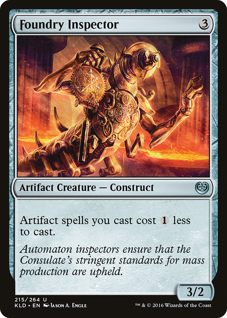 Foundry Inspector (KLD-215) - Kaladesh - Premium MTG Single from Wizards of the Coast - Just $0.08! Shop now at Game Crave Tournament Store