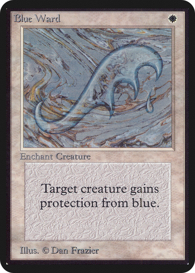 Blue Ward (LEA-008) - Limited Edition Alpha - Premium MTG Single from Wizards of the Coast - Just $10.08! Shop now at Game Crave Tournament Store