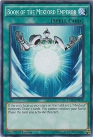 Boon of the Meklord Emperor (LC5D-EN170) - Legendary Collection 5D's 1st Edition - Premium Yugioh Single from Konami - Just $0.25! Shop now at Game Crave Tournament Store
