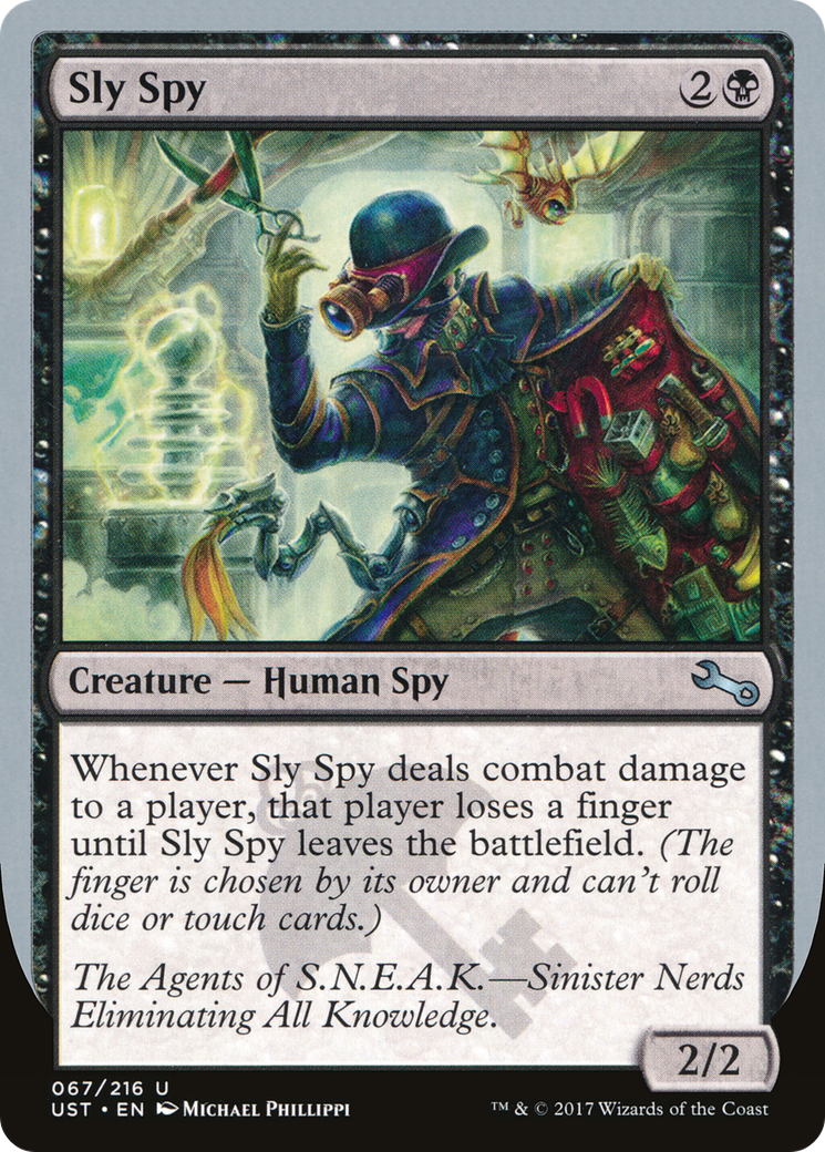 Sly Spy (UST-67C) - Unstable Foil - Premium MTG Single from Wizards of the Coast - Just $3.24! Shop now at Game Crave Tournament Store