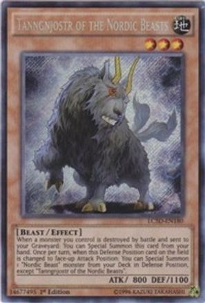 Tanngnjostr of the Nordic Beasts (LC5D-EN180) - Legendary Collection 5D's 1st Edition - Premium Yugioh Single from Konami - Just $2.50! Shop now at Game Crave Tournament Store