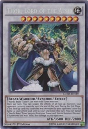 Thor, Lord of the Aesir (LC5D-EN189) - Legendary Collection 5D's 1st Edition - Premium Yugioh Single from Konami - Just $2.07! Shop now at Game Crave Tournament Store