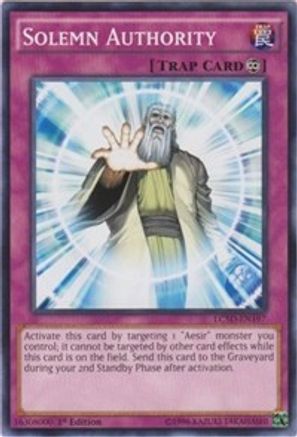 Solemn Authority (LC5D-EN197) - Legendary Collection 5D's 1st Edition - Premium Yugioh Single from Konami - Just $0.26! Shop now at Game Crave Tournament Store