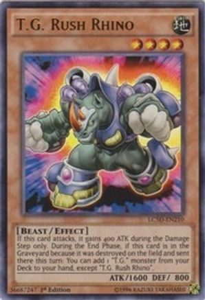 T.G. Rush Rhino (LC5D-EN210) - Legendary Collection 5D's 1st Edition - Premium Yugioh Single from Konami - Just $1.23! Shop now at Game Crave Tournament Store