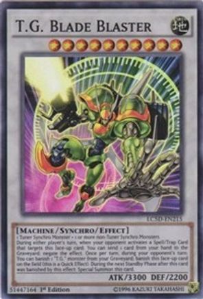 T.G. Blade Blaster (LC5D-EN215) - Legendary Collection 5D's 1st Edition - Premium Yugioh Single from Konami - Just $0.72! Shop now at Game Crave Tournament Store