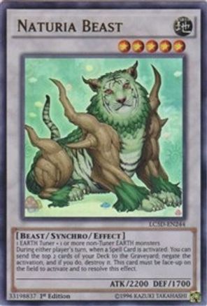 Naturia Beast (LC5D-EN244) - Legendary Collection 5D's 1st Edition - Premium Yugioh Single from Konami - Just $1.58! Shop now at Game Crave Tournament Store