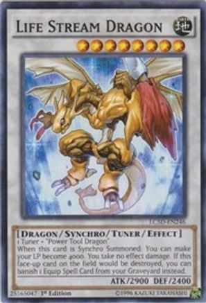 Life Stream Dragon (LC5D-EN246) - Legendary Collection 5D's 1st Edition - Premium Yugioh Single from Konami - Just $3.98! Shop now at Game Crave Tournament Store