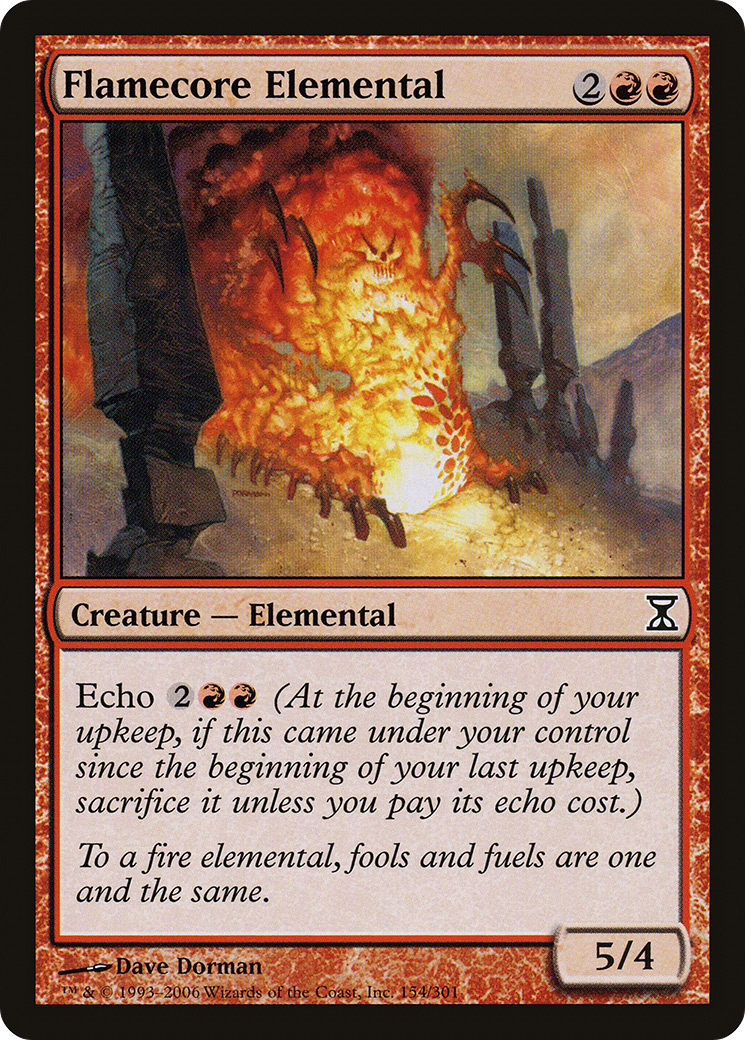 Flamecore Elemental (TSP-154) - Time Spiral - Premium MTG Single from Wizards of the Coast - Just $0.08! Shop now at Game Crave Tournament Store