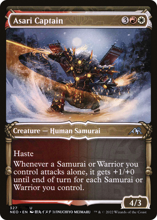 Asari Captain (NEO-327) - Kamigawa: Neon Dynasty: (Showcase) - Premium MTG Single from Wizards of the Coast - Just $0.08! Shop now at Game Crave Tournament Store