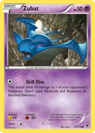 Zubat 31/119 - Phantom Forces - Premium Pokemon Single from Nintendo - Just $0.25! Shop now at Game Crave Tournament Store