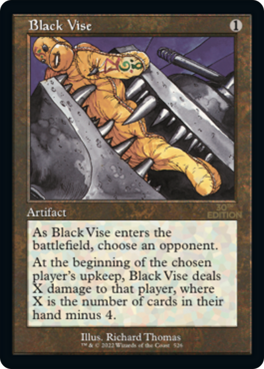 Black Vise (30A-526) - 30th Anniversary Edition - Premium MTG Single from Wizards of the Coast - Just $107.19! Shop now at Game Crave Tournament Store