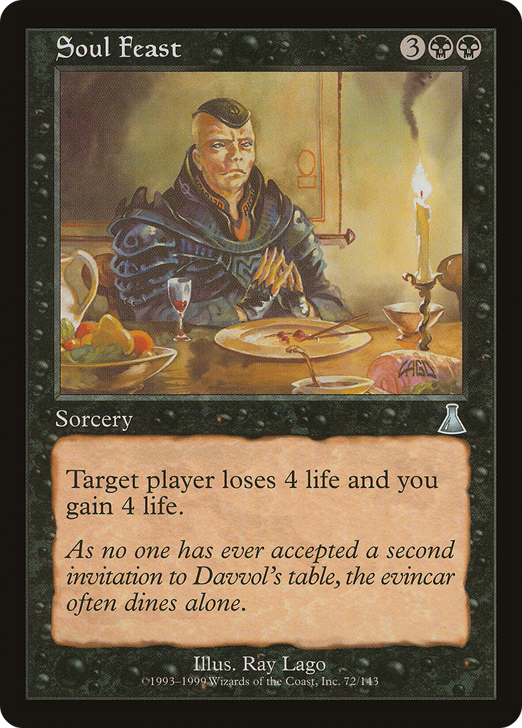 Soul Feast (UDS-072) - Urza's Destiny Foil - Premium MTG Single from Wizards of the Coast - Just $0.24! Shop now at Game Crave Tournament Store