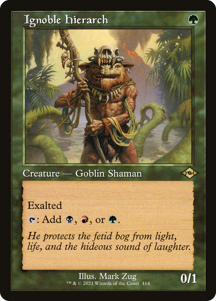 Ignoble Hierarch (MH2-414) - Modern Horizons 2 - Premium MTG Single from Wizards of the Coast - Just $0.84! Shop now at Game Crave Tournament Store