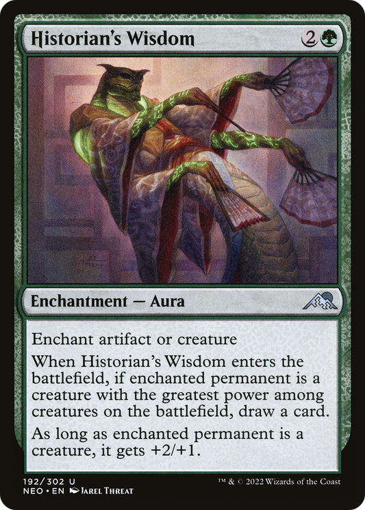 Historian's Wisdom (NEO-192) - Kamigawa: Neon Dynasty - Premium MTG Single from Wizards of the Coast - Just $0.08! Shop now at Game Crave Tournament Store