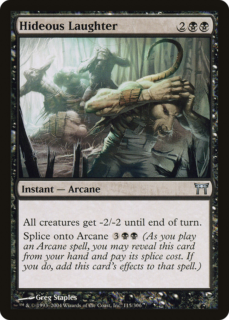 Hideous Laughter (CHK-115) - Champions of Kamigawa - Premium MTG Single from Wizards of the Coast - Just $0.08! Shop now at Game Crave Tournament Store