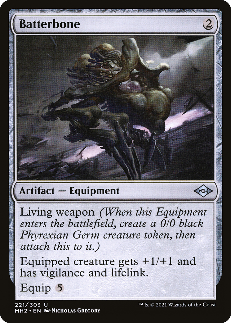Batterbone (MH2-221) - Modern Horizons 2 Foil - Premium MTG Single from Wizards of the Coast - Just $0.08! Shop now at Game Crave Tournament Store