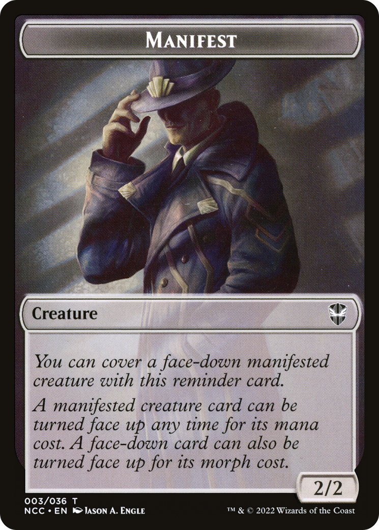 Manifest (TNCC-003) - New Capenna Commander Tokens Foil - Premium MTG Single from Wizards of the Coast - Just $0! Shop now at Game Crave Tournament Store
