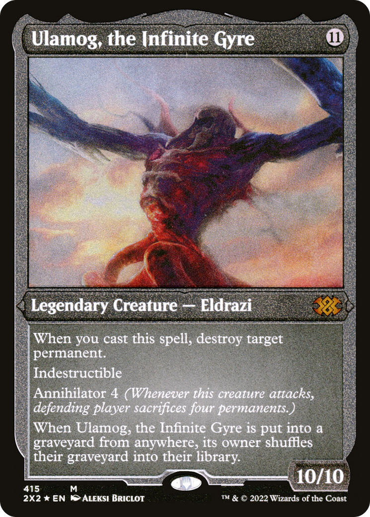 Ulamog, the Infinite Gyre (2X2-415) - Double Masters 2022 Etched Foil - Premium MTG Single from Wizards of the Coast - Just $10.30! Shop now at Game Crave Tournament Store