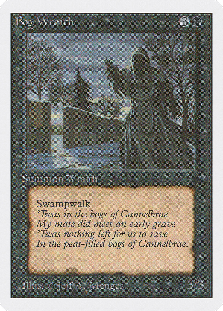 Bog Wraith (2ED-096) - Unlimited Edition - Premium MTG Single from Wizards of the Coast - Just $3.62! Shop now at Game Crave Tournament Store