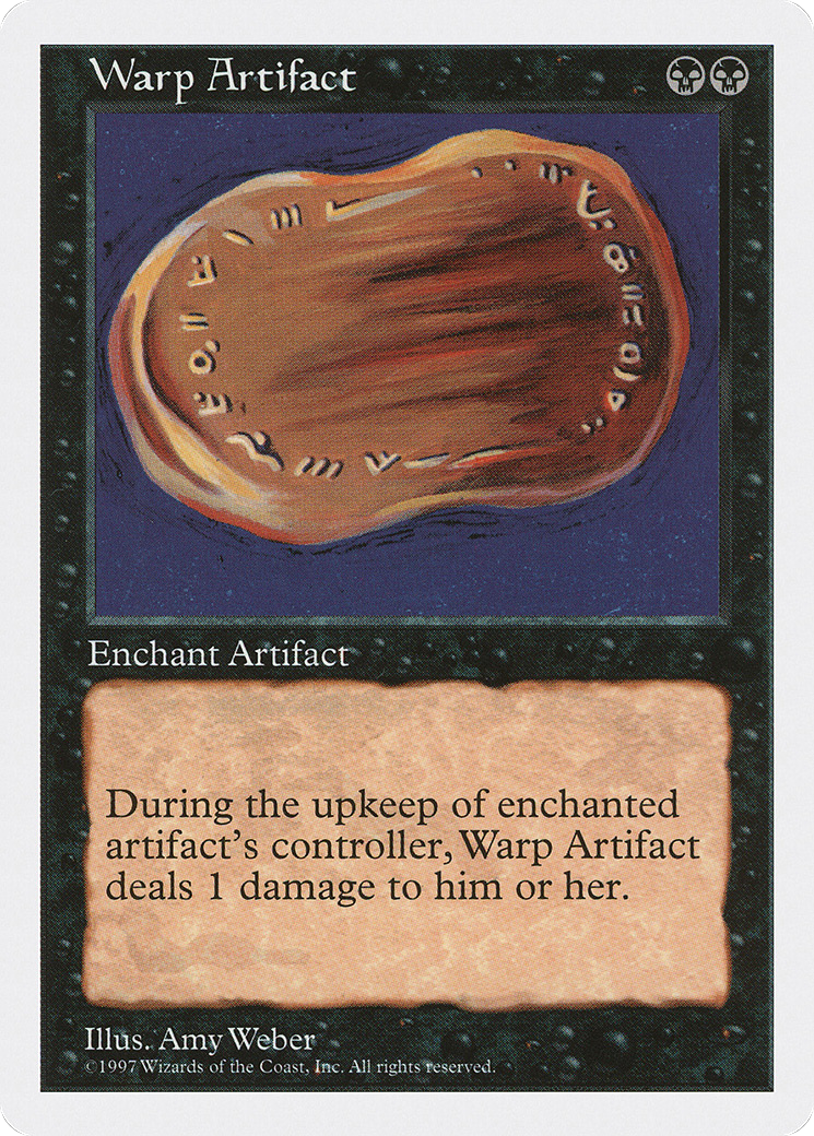 Warp Artifact (5ED-204) - Fifth Edition - Premium MTG Single from Wizards of the Coast - Just $0.33! Shop now at Game Crave Tournament Store