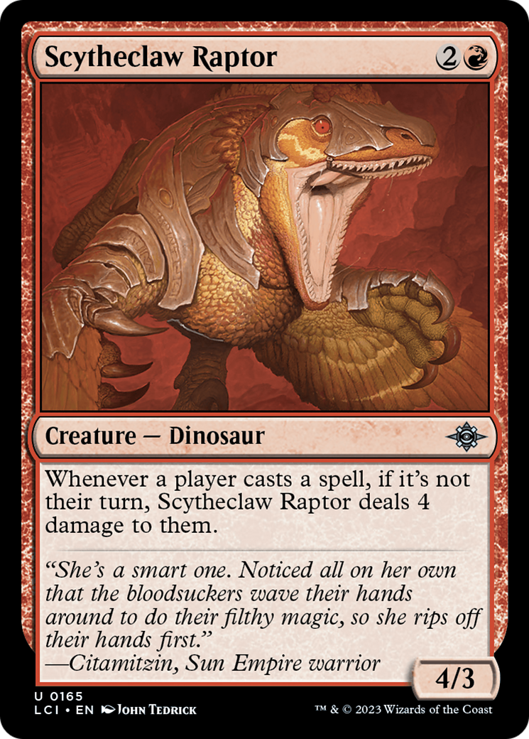 Scytheclaw Raptor (LCI-165) - The Lost Caverns of Ixalan - Premium MTG Single from Wizards of the Coast - Just $0.08! Shop now at Game Crave Tournament Store