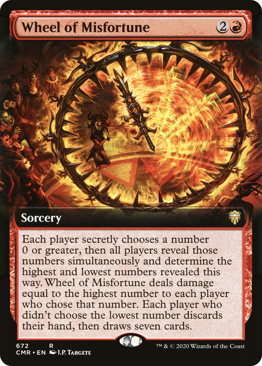 Wheel of Misfortune (CMR-672) - Commander Legends: (Extended Art) - Premium MTG Single from Wizards of the Coast - Just $5.16! Shop now at Game Crave Tournament Store