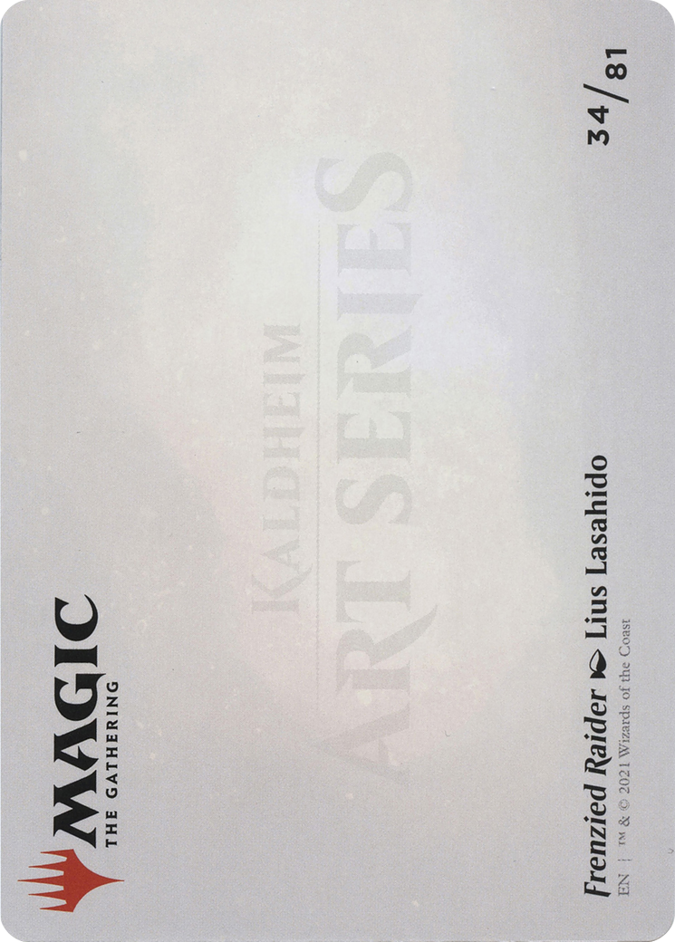 Frenzied Raider // Frenzied Raider (AKHM-034) - Kaldheim Art Series (Borderless) - Premium MTG Single from Wizards of the Coast - Just $0! Shop now at Game Crave Tournament Store