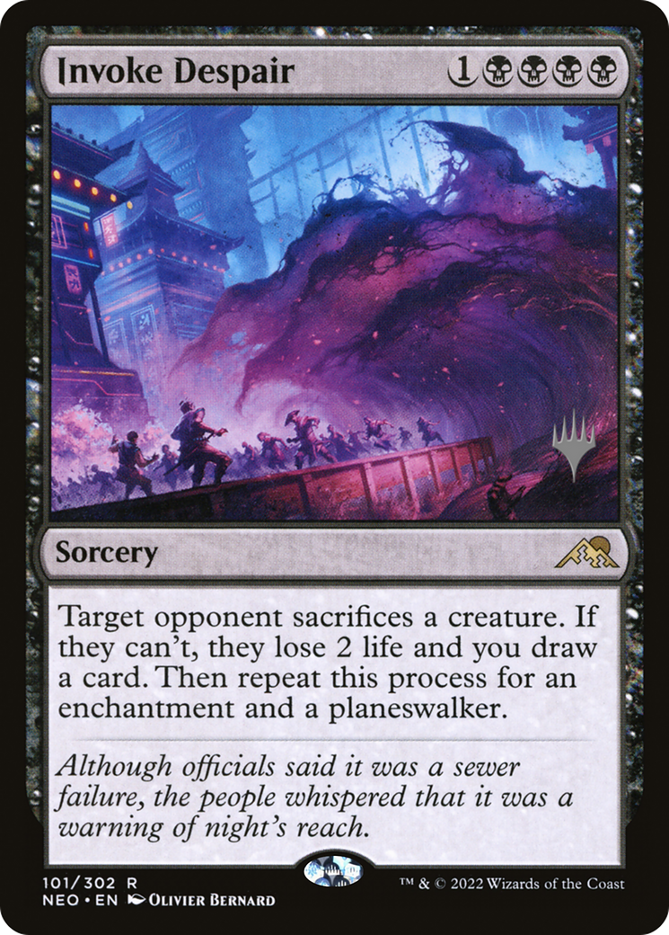 Invoke Despair (PNEO-101P) - Kamigawa: Neon Dynasty Promos - Premium MTG Single from Wizards of the Coast - Just $0.11! Shop now at Game Crave Tournament Store