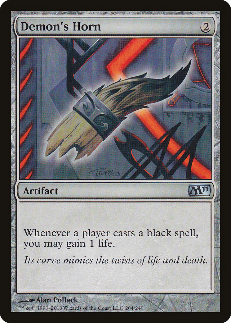 Demon's Horn (M11-204) - Magic 2011 - Premium MTG Single from Wizards of the Coast - Just $0.25! Shop now at Game Crave Tournament Store