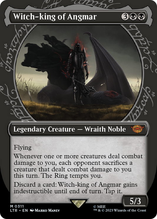 Witch-king of Angmar (LTR-311) - The Lord of the Rings: Tales of Middle-earth: (Showcase) (Borderless) - Premium MTG Single from Wizards of the Coast - Just $1.82! Shop now at Game Crave Tournament Store