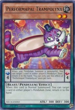 Performapal Trampolynx (NECH-EN002) - The New Challengers 1st Edition - Premium Yugioh Single from Konami - Just $0.25! Shop now at Game Crave Tournament Store