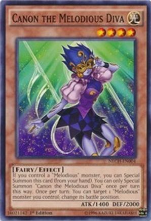 Canon the Melodious Diva (NECH-EN004) - The New Challengers Unlimited - Premium Yugioh Single from Konami - Just $0.18! Shop now at Game Crave Tournament Store