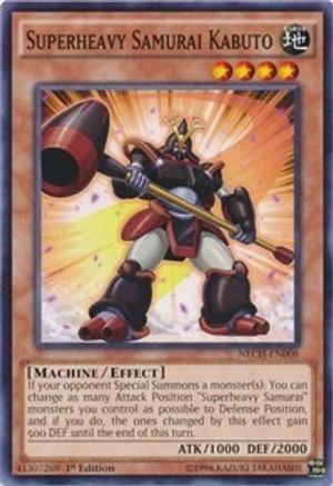 Superheavy Samurai Kabuto (NECH-EN008) - The New Challengers Unlimited - Premium Yugioh Single from Konami - Just $0.08! Shop now at Game Crave Tournament Store