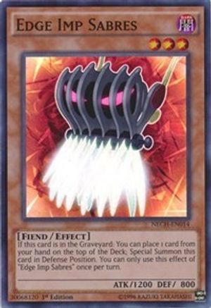 Edge Imp Sabres (NECH-EN014) - The New Challengers 1st Edition - Premium Yugioh Single from Konami - Just $0.13! Shop now at Game Crave Tournament Store