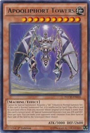 Apoqliphort Towers (NECH-EN026) - The New Challengers 1st Edition - Premium Yugioh Single from Konami - Just $0.30! Shop now at Game Crave Tournament Store