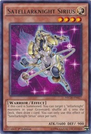 Satellarknight Sirius (NECH-EN027) - The New Challengers 1st Edition - Premium Yugioh Single from Konami - Just $0.26! Shop now at Game Crave Tournament Store