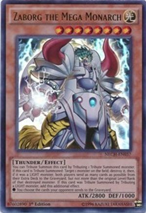Zaborg the Mega Monarch (NECH-EN037) - The New Challengers 1st Edition - Premium Yugioh Single from Konami - Just $0.77! Shop now at Game Crave Tournament Store