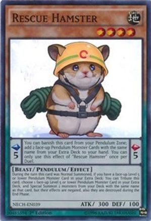 Rescue Hamster (NECH-EN039) - The New Challengers 1st Edition - Premium Yugioh Single from Konami - Just $0.09! Shop now at Game Crave Tournament Store