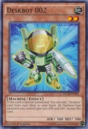 Deskbot 002 (NECH-EN042) - The New Challengers 1st Edition - Premium Yugioh Single from Konami - Just $0.25! Shop now at Game Crave Tournament Store