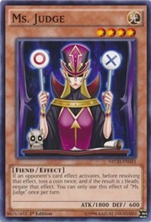 Ms. Judge (NECH-EN043) - The New Challengers Unlimited - Premium Yugioh Single from Konami - Just $0.38! Shop now at Game Crave Tournament Store