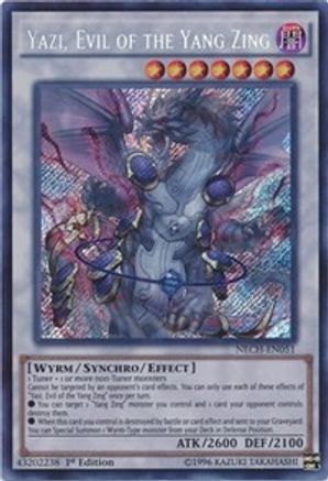 Yazi, Evil of the Yang Zing (NECH-EN051) - The New Challengers 1st Edition - Premium Yugioh Single from Konami - Just $2.49! Shop now at Game Crave Tournament Store