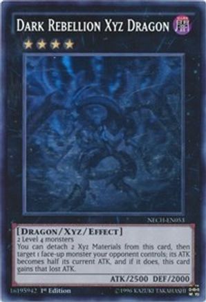 Dark Rebellion Xyz Dragon (Ghost Rare) (NECH-EN053) - The New Challengers Unlimited - Premium Yugioh Single from Konami - Just $21.59! Shop now at Game Crave Tournament Store