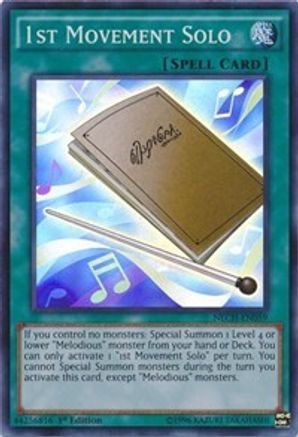 1st Movement Solo (NECH-EN059) - The New Challengers 1st Edition - Premium Yugioh Single from Konami - Just $2.34! Shop now at Game Crave Tournament Store