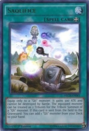 Saqlifice (NECH-EN061) - The New Challengers Unlimited - Premium Yugioh Single from Konami - Just $0.92! Shop now at Game Crave Tournament Store