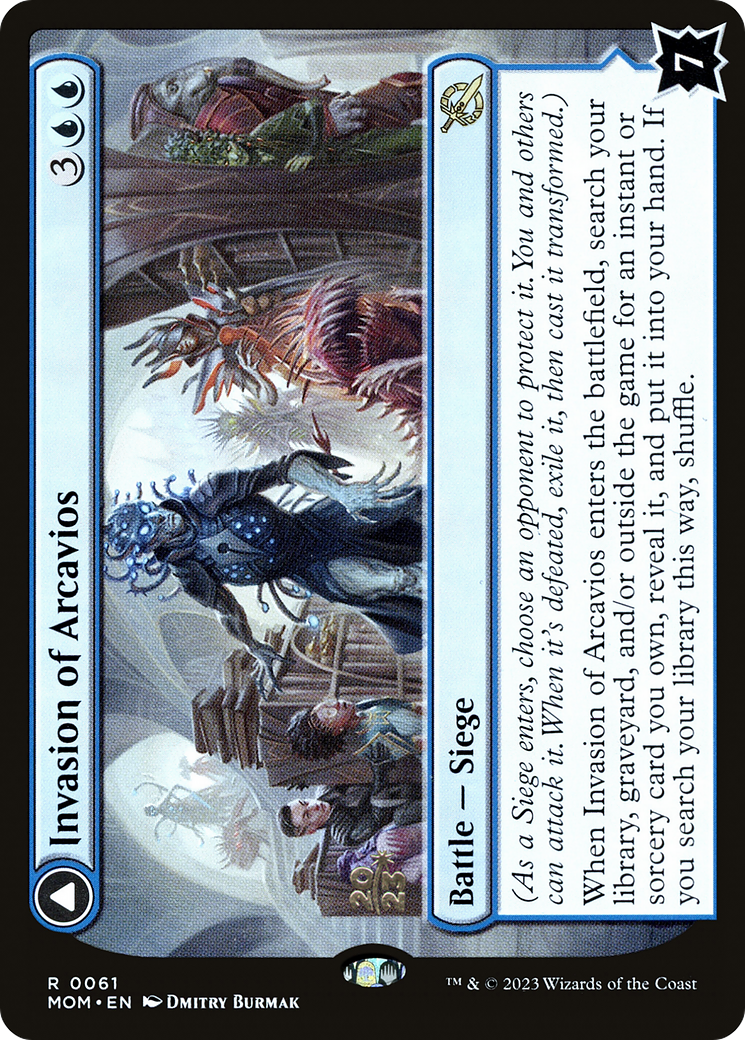 Invasion of Arcavios // Invocation of the Founders (PMOM-61S) - March of the Machine Promos Foil - Premium MTG Single from Wizards of the Coast - Just $0.40! Shop now at Game Crave Tournament Store