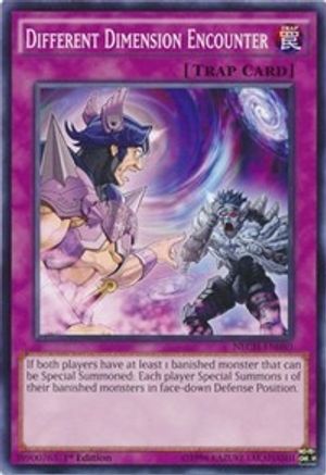 Different Dimension Encounter (NECH-EN080) - The New Challengers 1st Edition - Premium Yugioh Single from Konami - Just $0.25! Shop now at Game Crave Tournament Store