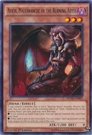 Alich, Malebranche of the Burning Abyss (NECH-EN083) - The New Challengers 1st Edition - Premium Yugioh Single from Konami - Just $0.25! Shop now at Game Crave Tournament Store
