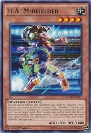 U.A. Midfielder (NECH-EN087) - The New Challengers 1st Edition - Premium Yugioh Single from Konami - Just $0.37! Shop now at Game Crave Tournament Store
